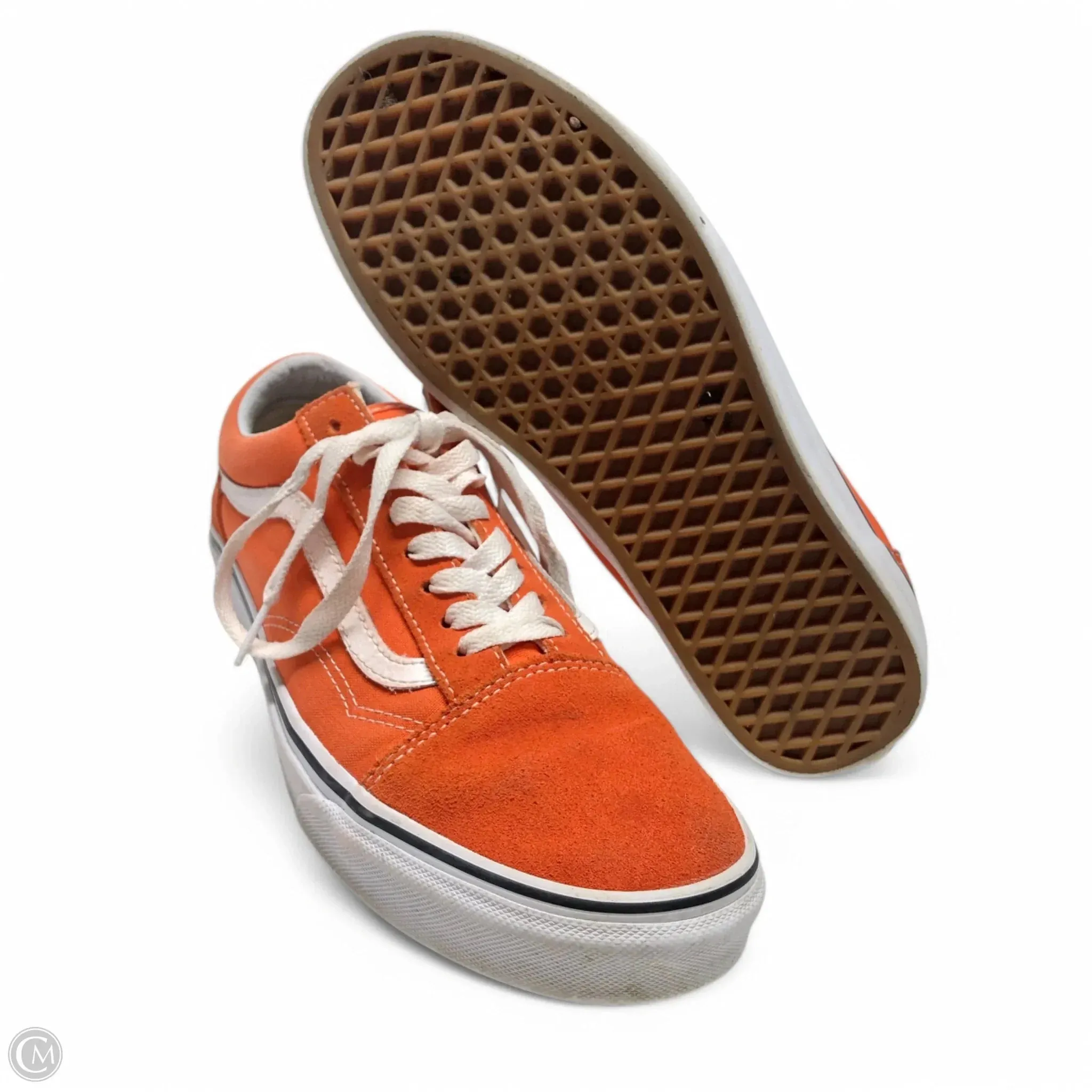 Shoes Sneakers By Vans In Orange, Size: 8