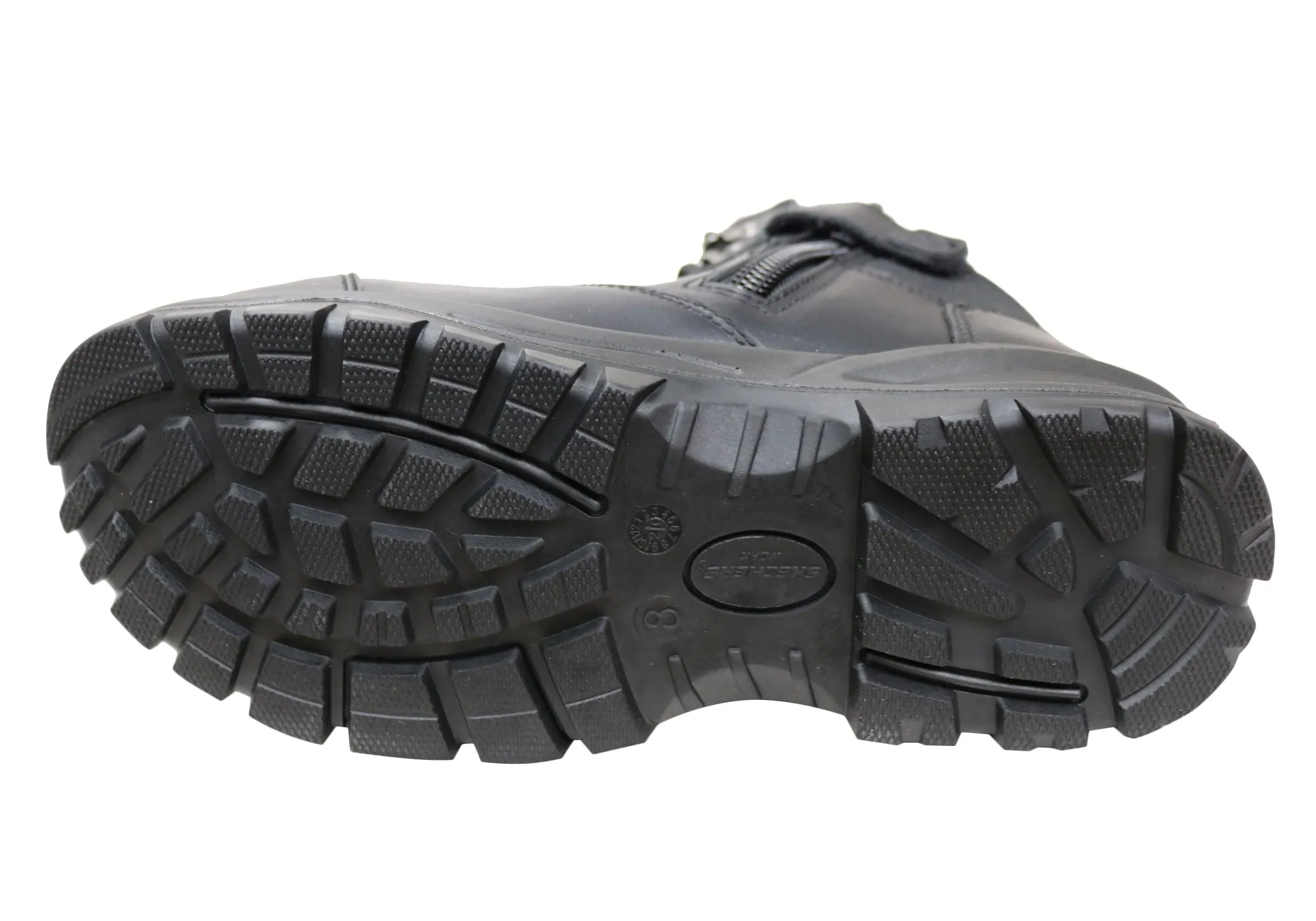 Skechers Mens Leather Work Composite Toe Work Boots Skechers Shoes
