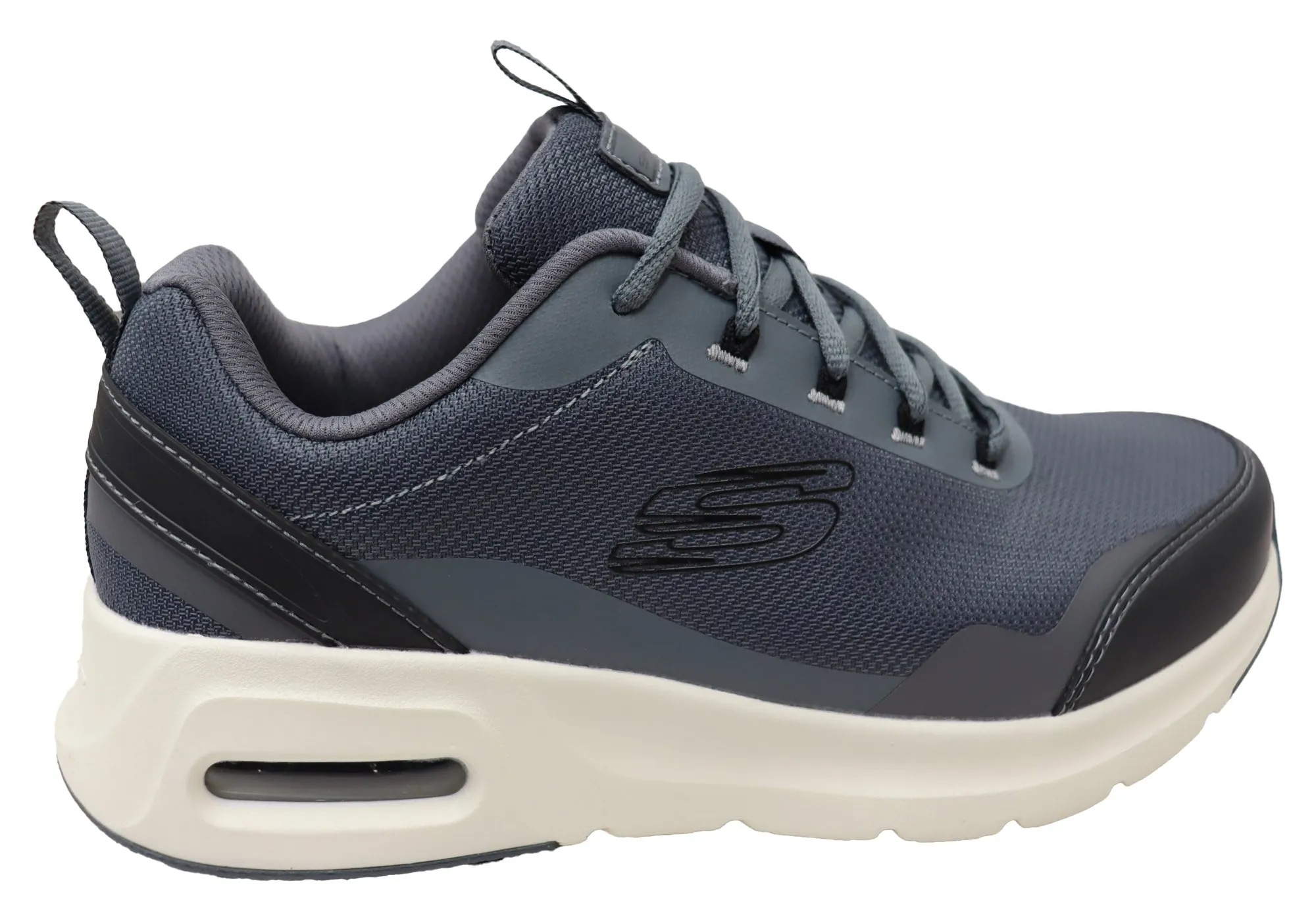 Skechers Mens Skech Air Court Province Comfortable Lace Up Shoes Skechers Shoes