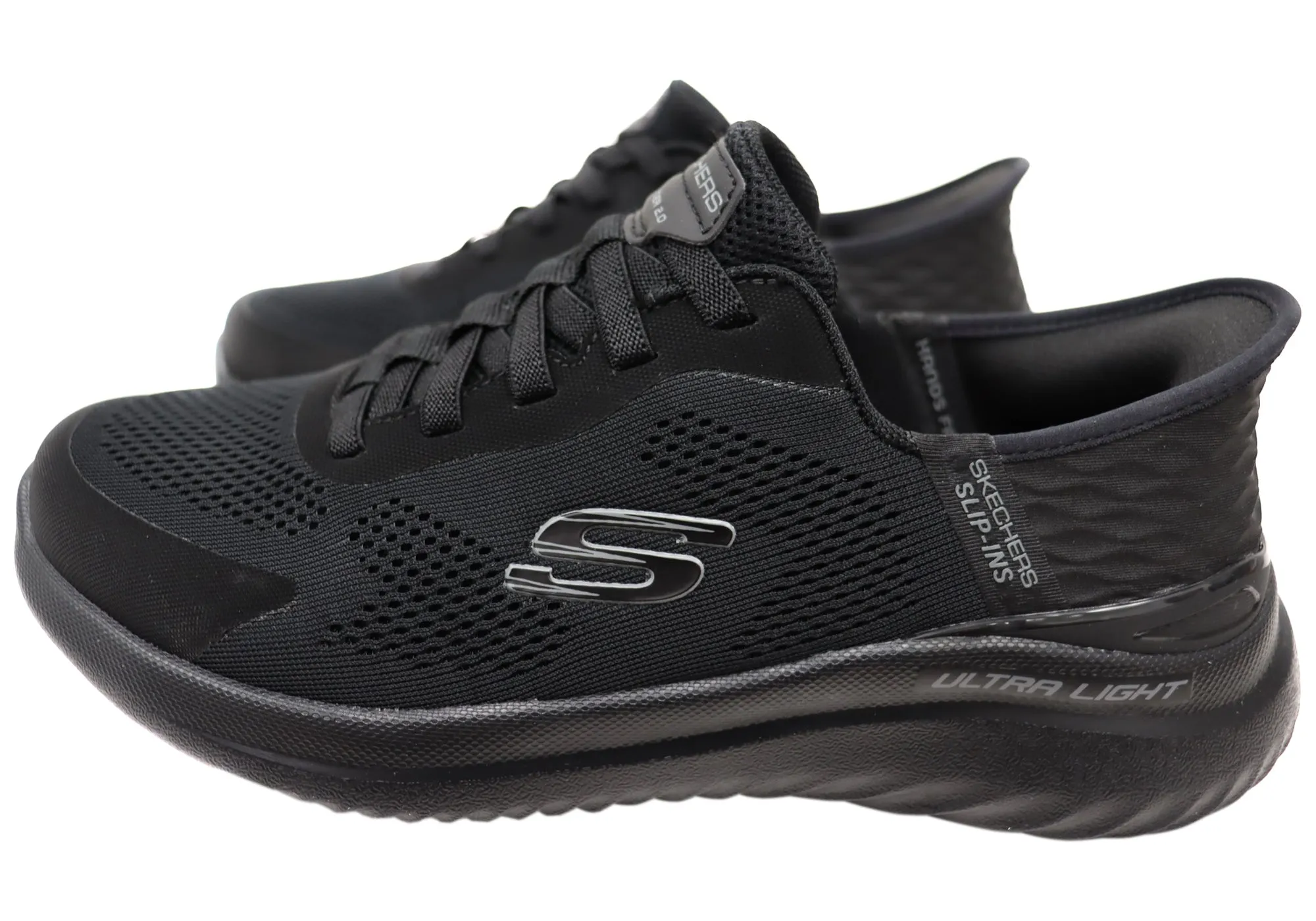 Skechers Mens Slip Ins Bounder 2.0 Emerged Wide Fit Comfortable Shoes Skechers Shoes