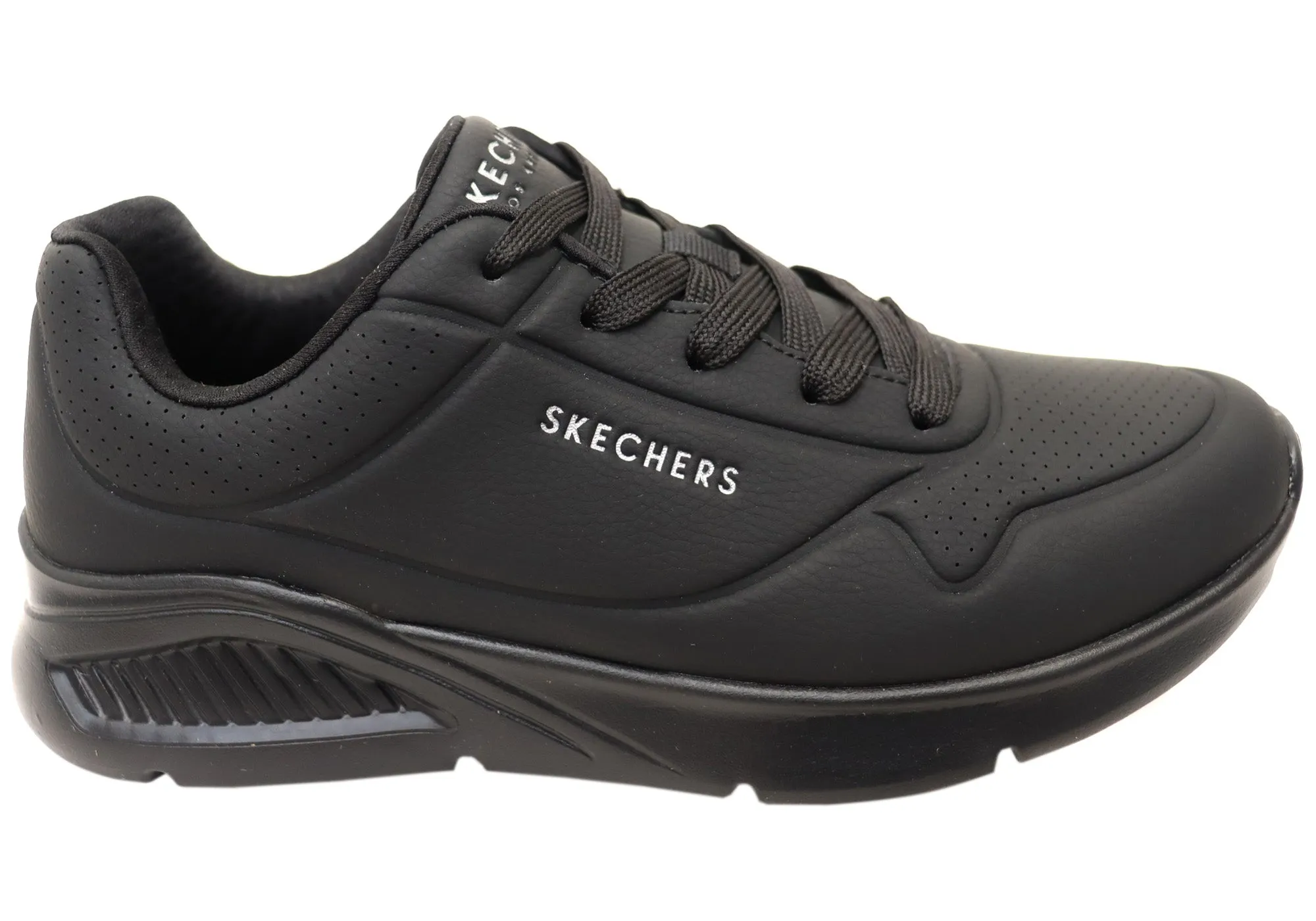 Skechers Mens Uno Lite Lite Work Comfortable Lace Up Shoes Skechers Shoes