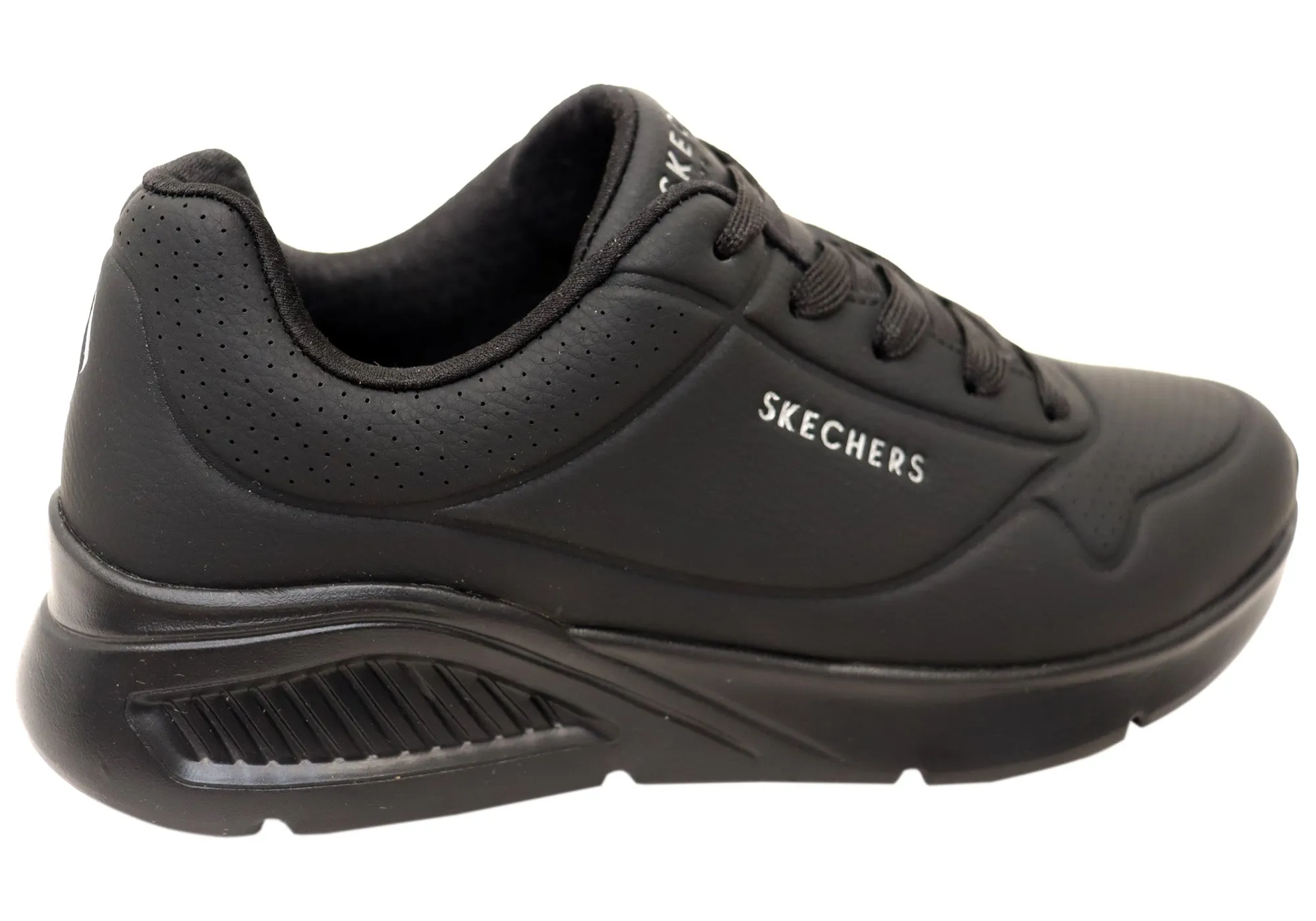 Skechers Mens Uno Lite Lite Work Comfortable Lace Up Shoes Skechers Shoes