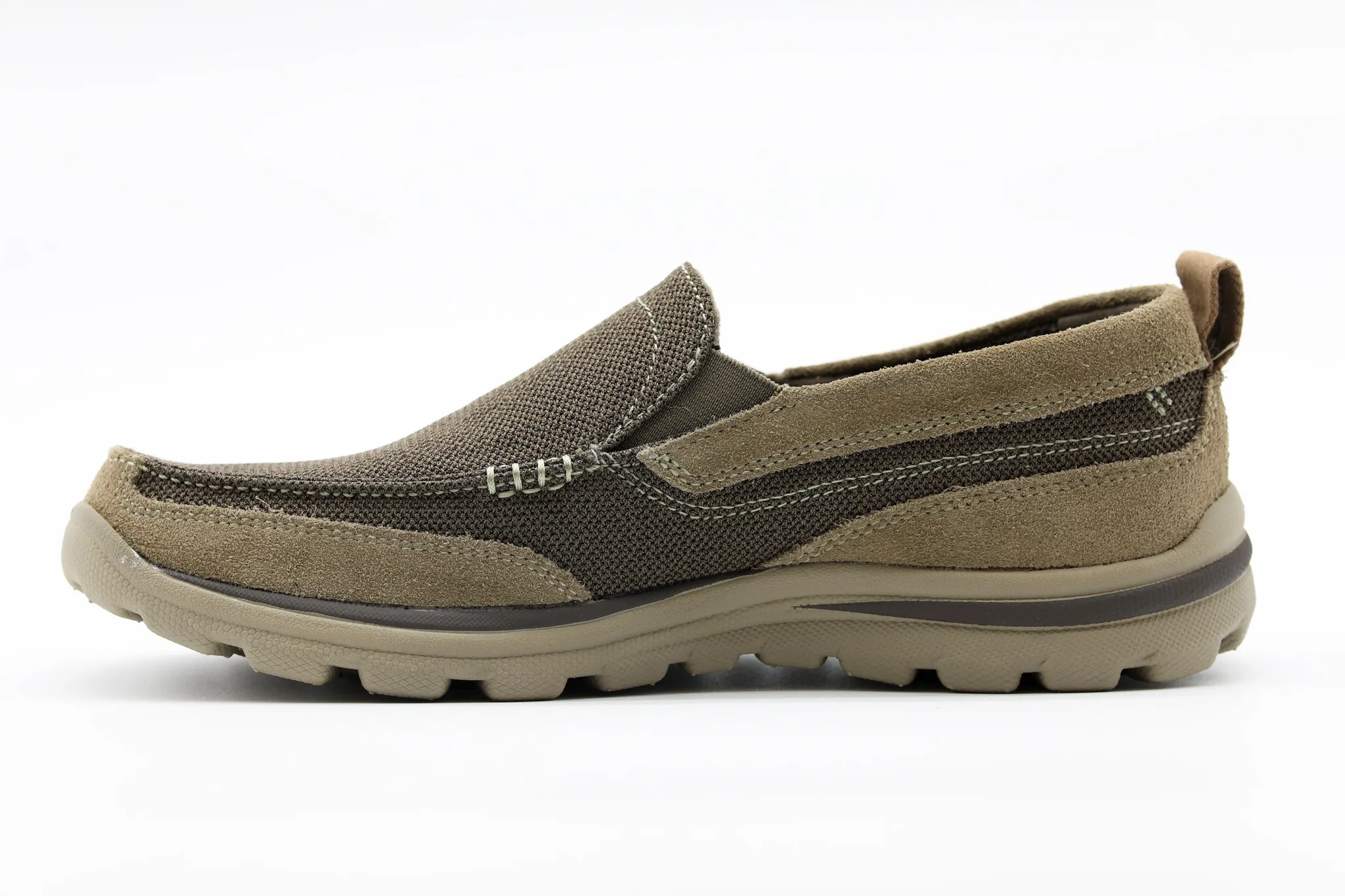 Skechers Superior-Milford Slip Ons Light Brown Skechers Shoes