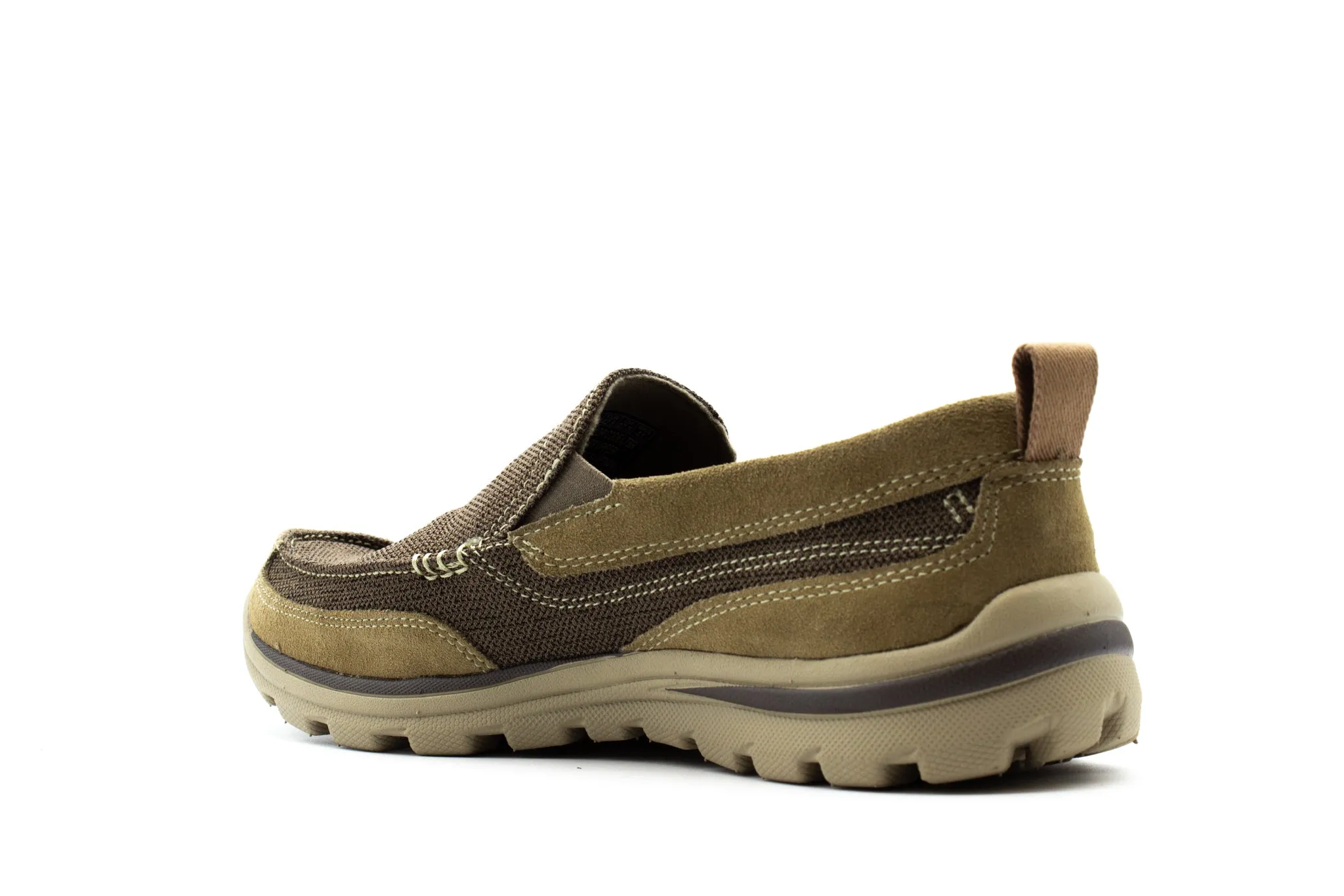 Skechers Superior-Milford Slip Ons Light Brown Skechers Shoes