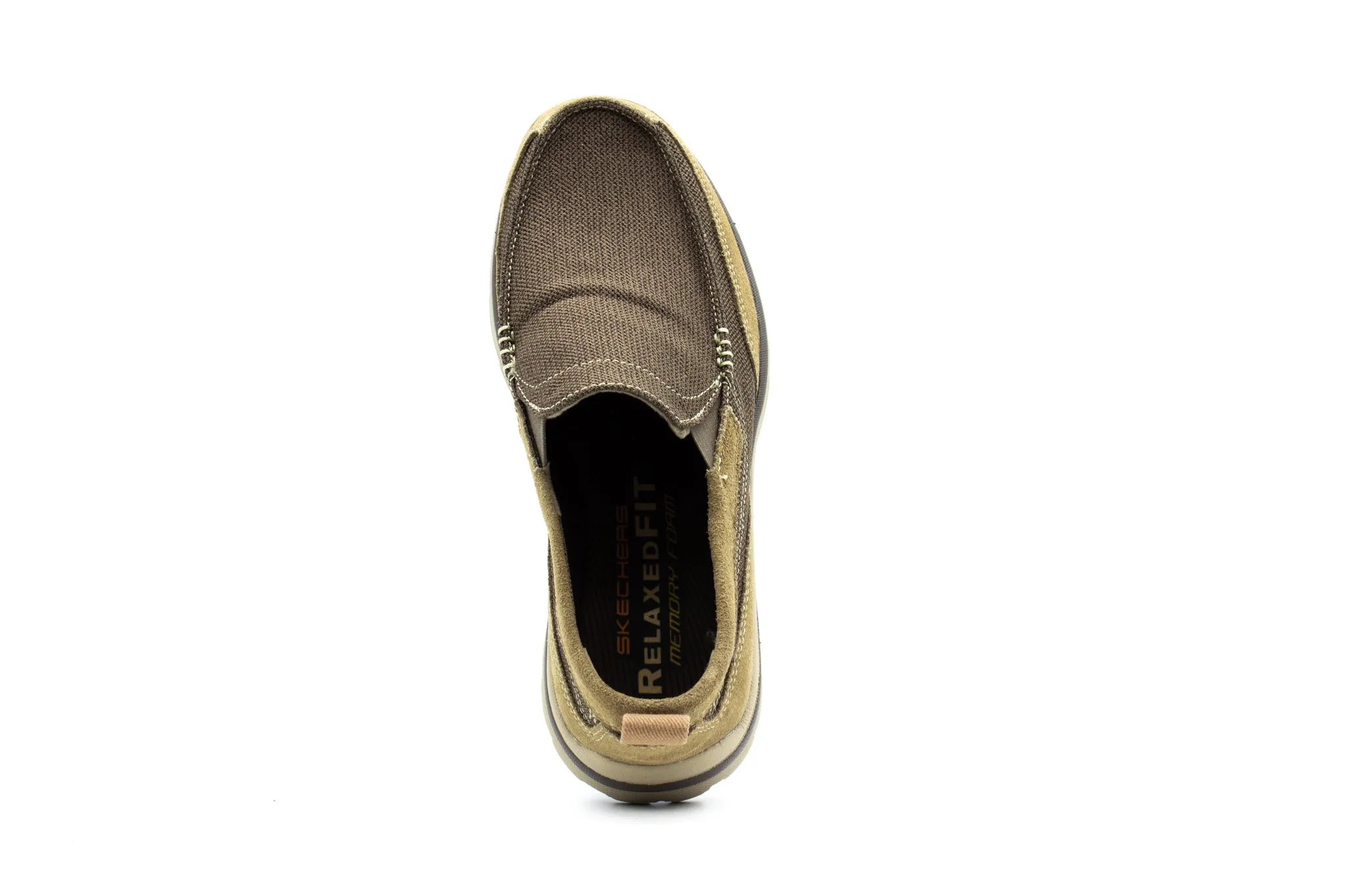 Skechers Superior-Milford Slip Ons Light Brown Skechers Shoes