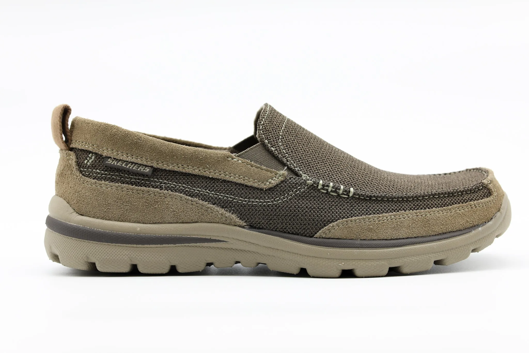 Skechers Superior-Milford Slip Ons Light Brown Skechers Shoes