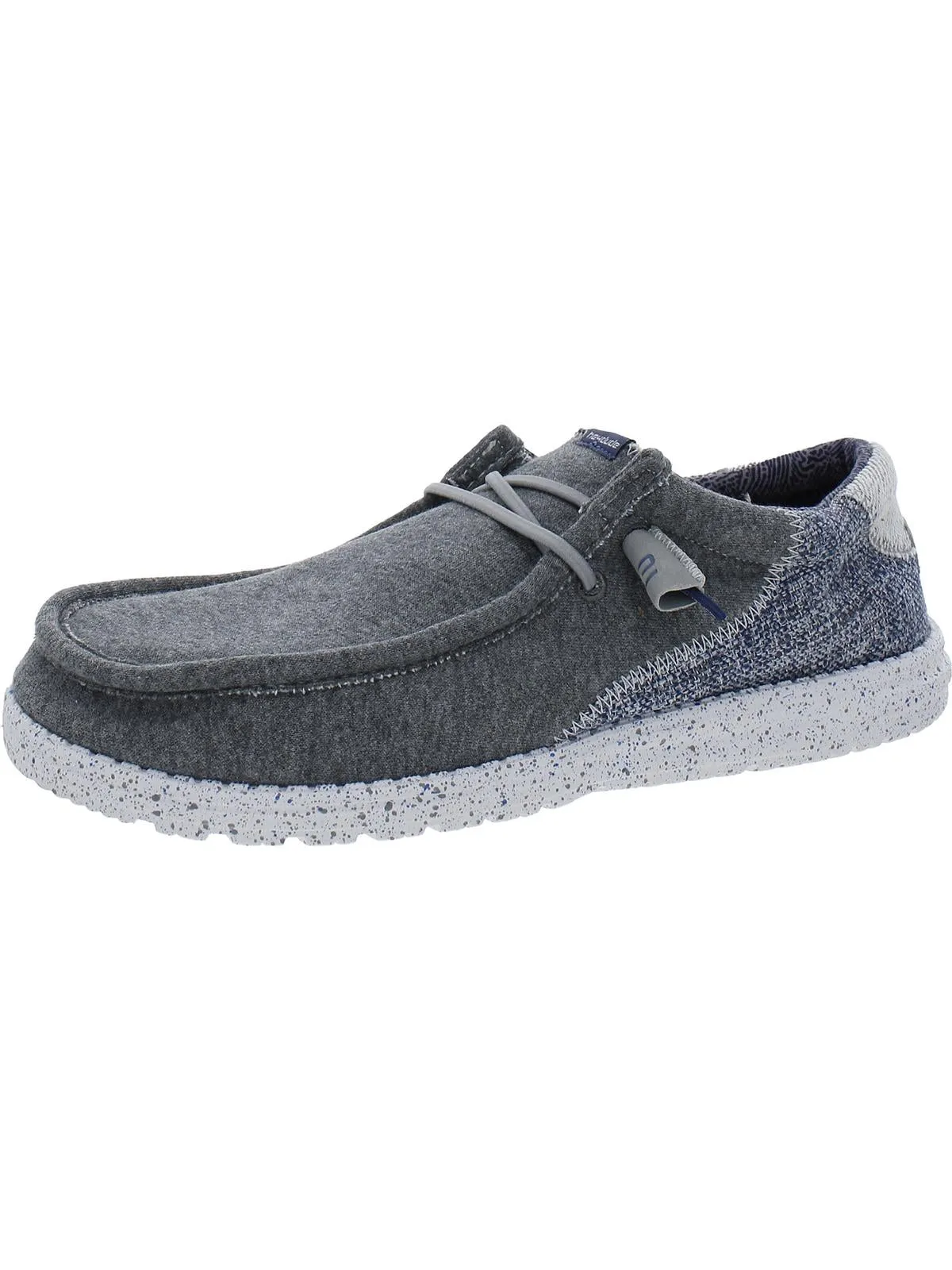 Wally Stitch Mens Lifestyle Knit Slip-On Sneakers