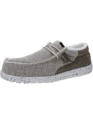 Wally Stitch Mens Lifestyle Knit Slip-On Sneakers