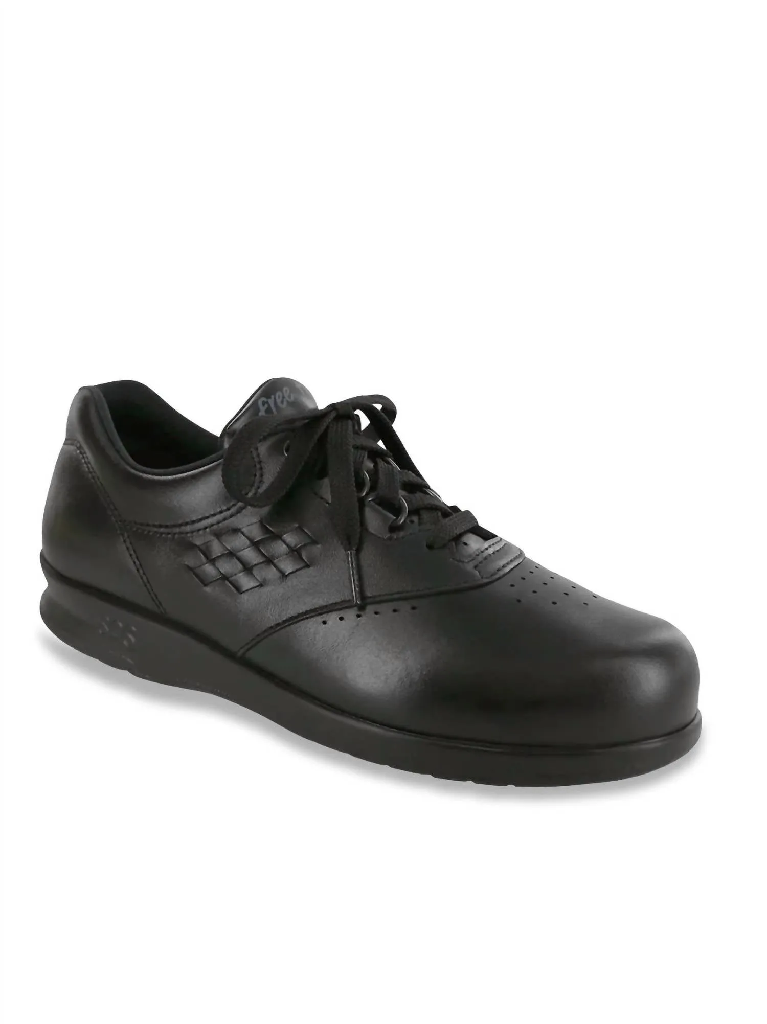 Women's Free Time Walking Shoe - Double Wide In Black