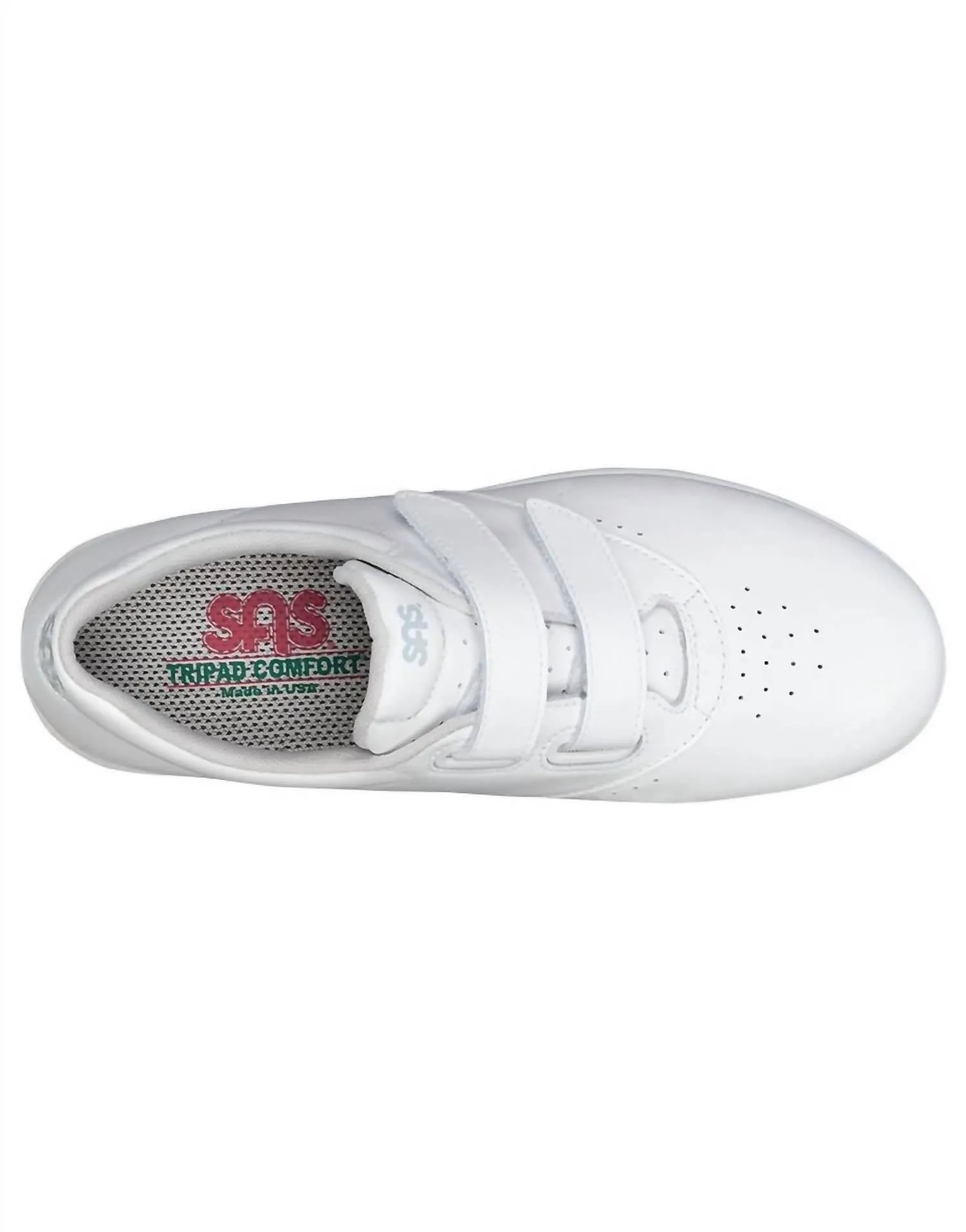 Women's Me Too Walking Shoes - Double Wide In White